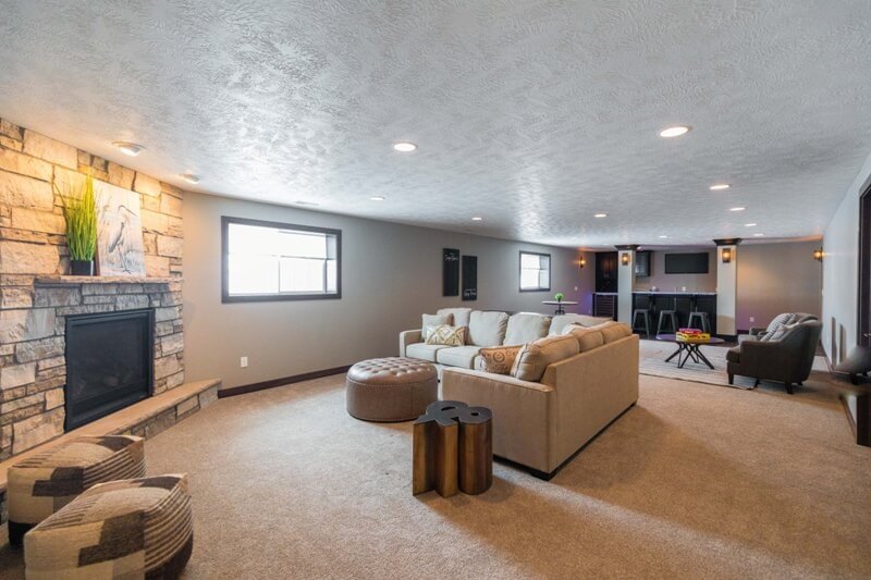 Family room after